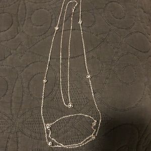 Rue Long Necklaces in Silver